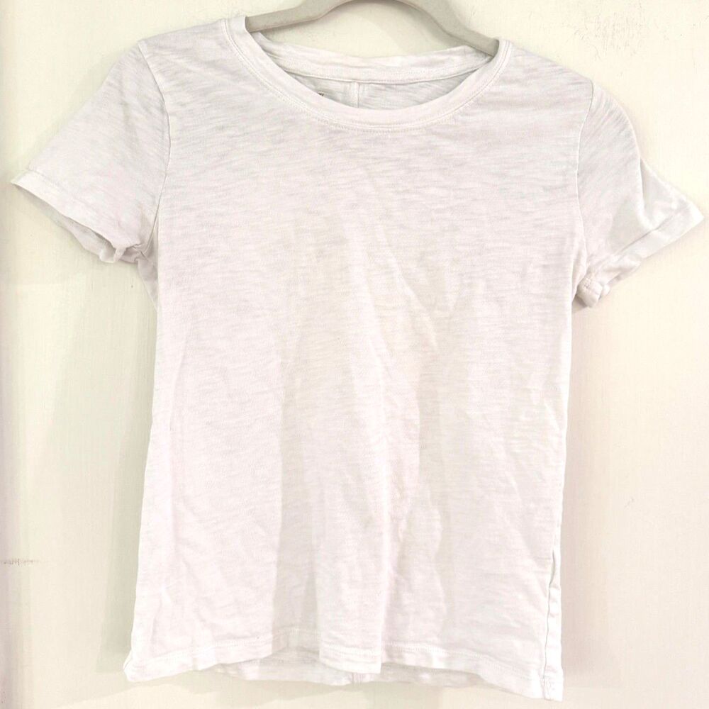 J. Crew Girlfriend Womens XS Tee T Shirt Crewneck Short Sleeve White Casual